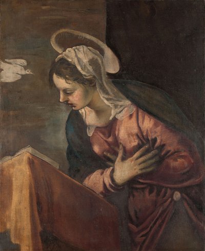 Maagd van de Aankondiging aan de Maagd door Jacopo Robusti Tintoretto