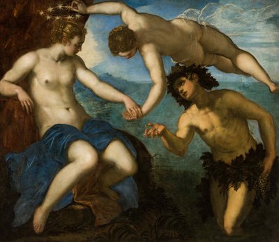 Huwelijk van Bacchus en Ariadne, 1578 door Jacopo Robusti Tintoretto