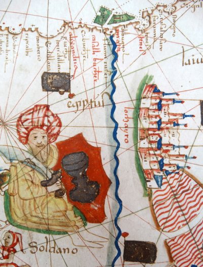 Egypte en de Rode Zee (detail) door Jacopo Russo