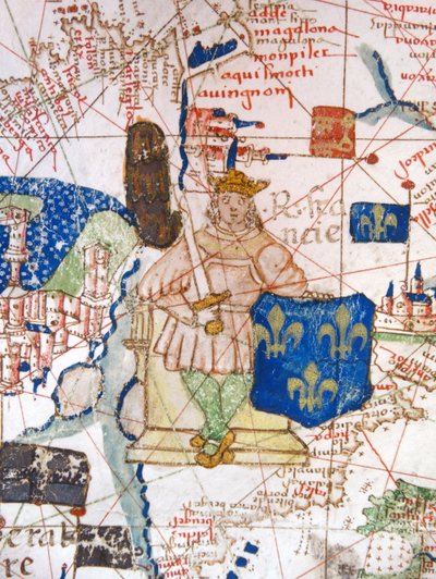 Renaissance kaart van Europa, Jacopo Russo (naar) 1528 door Jacopo Russo