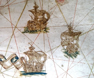 Renaissance kaart van Europa, Jacopo Russo (naar) 1528 door Jacopo Russo