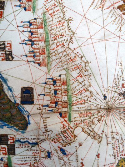 Renaissance kaart van Europa, Jacopo Russo (naar), 1528 door Jacopo Russo