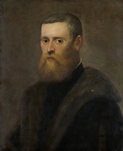 Portret van een man door Jacopo Tintoretto (circle of)