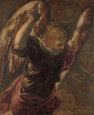 Engel van de annunciatie aan de Maagd door Jacopo Tintoretto