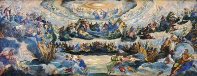 Frans: Le Couronnement de la Vierge, dit Le Paradis De kroning van de Maagd door Jacopo Tintoretto