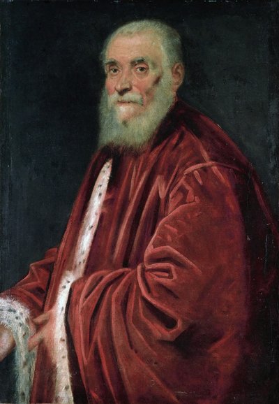 Engels: Portret van senator Marco Grimani (gestorven in 1583) door Jacopo Tintoretto