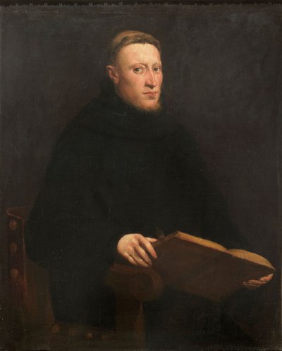 Italiaans: Portret van Onofrio Panvinio Portret van Onofrio Panvinio door Jacopo Tintoretto