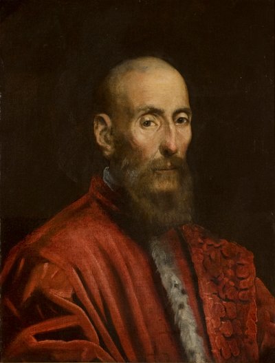 Portret van een senator door Jacopo Tintoretto