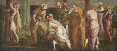 Sint Helena test het ware kruis, ca. 1545 door Jacopo Tintoretto