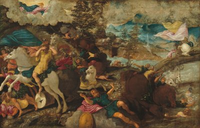 De bekering van Sint Paulus, ca. 1544 door Jacopo Tintoretto