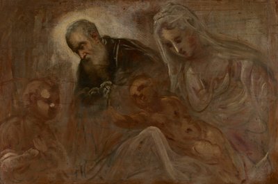 De Heilige Familie met de jonge Johannes de Doper door Jacopo Tintoretto