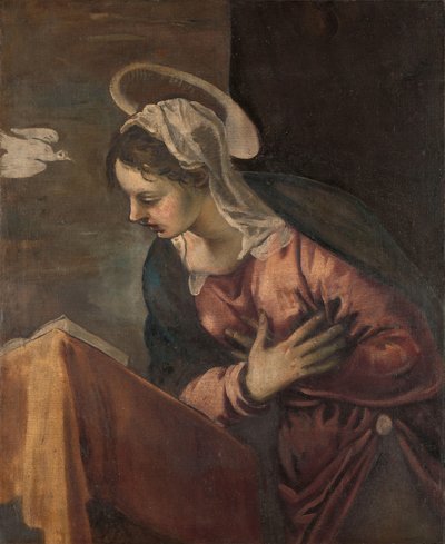 Maagd van de Annunciatie aan de Maagd door Jacopo Tintoretto