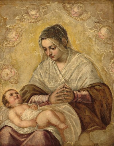 De Madonna van de Sterren door Jacopo Tintoretto and Workshop