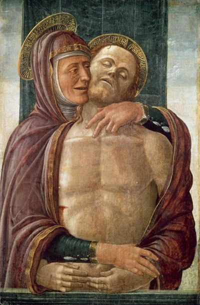 De Maagd met de Dode Christus, c.1480 door Jacopo da Montagnana