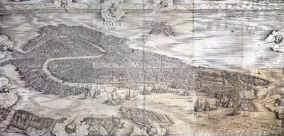 Grande Pianta Prospettica - Venetië, c.1500 door Jacopo de Barbari