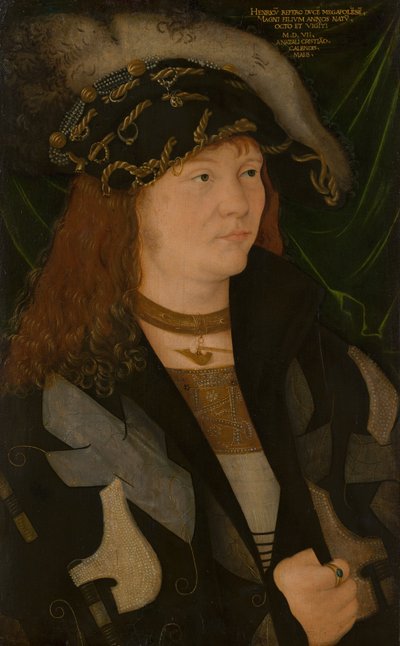 Portret van Hendrik V. van Mecklenburg door Jacopo de