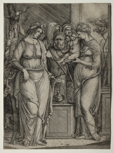 Offer van Priapus door Jacopo de