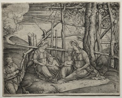 De Heilige Familie met St. Elizabeth door Jacopo de