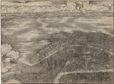 Uitzicht op Venetië door Jacopo de