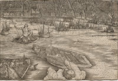 Zicht op Venetië door Jacopo de