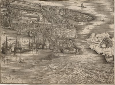 Zicht op Venetië door Jacopo de