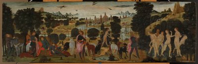 Diana en Actaeon door Jacopo del Sellaio