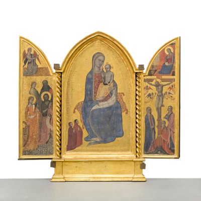 Madonna en Kind; Annunciatie; Kruisiging en Heiligen door Jacopo di Cione