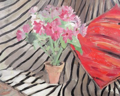 Harmonie van bloemen en zebrapatroon, ca. 1917 door Jacqueline Marval