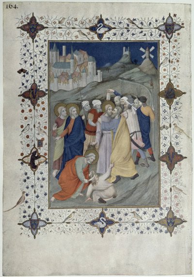 MS 11060-11061 Uren van het Kruis: Matin en Laudes, Het verraad door Judas, uit de 