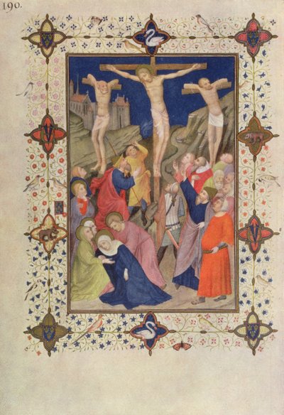MS 11060-11061 Uren van het Kruis: None, Jezus aan het kruis, uit de 