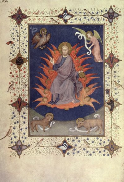 MS 11060-11061 Psalmen van Boetedoening: Christus in Majesteit, uit de 