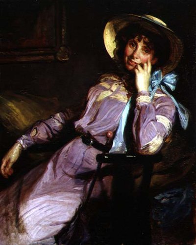 Portret van Miss M.D. McEwen door Jacques Emile Blanche