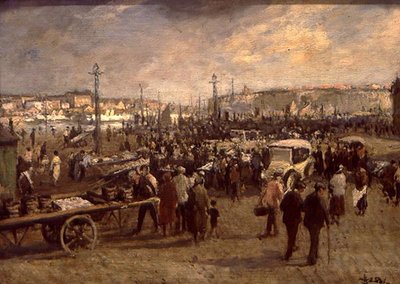 De Visverkoop door Jacques Emile Blanche