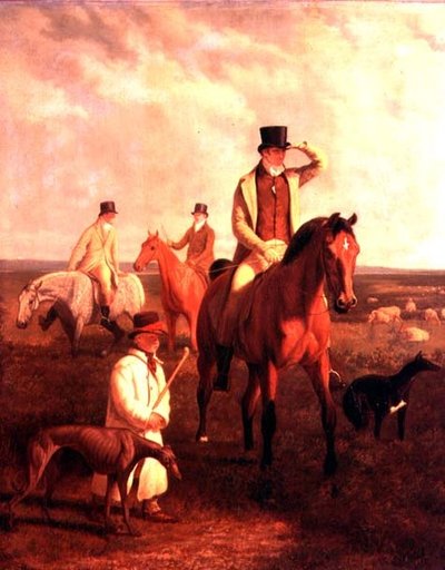 Lord Rivers coursing door Jacques Laurent Agasse