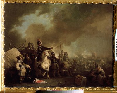 Militair kamp tijdens het beleg door Jacques Courtois