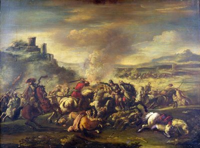 Gevecht van de Cavalerie door Jacques 1621 76 Courtois