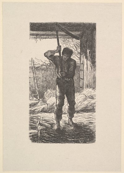 Man die Tarwe Dors door Jacques Adrien Lavieille