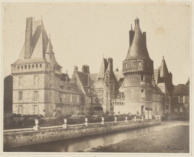 Uitzicht op het kasteel van Maintenon door Jacques Alexandre Ferrier