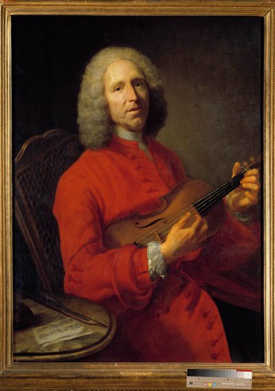Portret van Jean-Philippe Rameau, Franse componist. Portret door Jacques Andre Joseph Ave, genaamd le Camelot of Avet le Batave. Museum voor Schone Kunsten van Dijon door Jacques Andre Joseph Camelot Aved