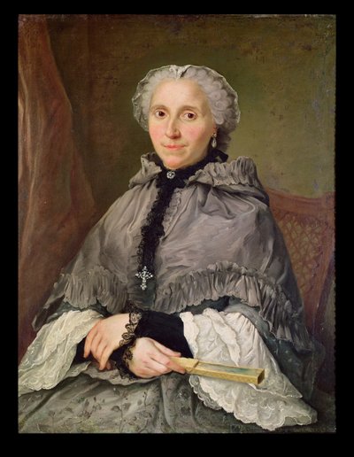 Portret van een Vrouw in Grijs door Jacques Andre Joseph Camelot Aved