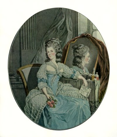 Mademoiselle Duthé door Jacques Antoine Marie Lemoine