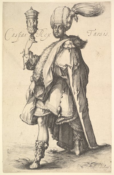Caspar, naar een serie van de drie wijzen door Jacques Bellange door Jacques Bellange