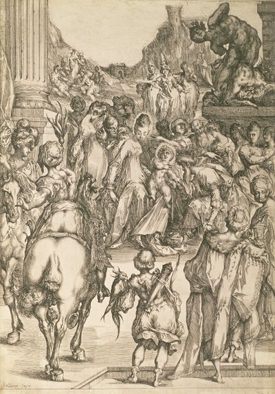 De Aanbidding der Wijzen door Jacques Bellange