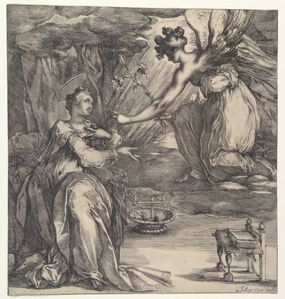 De annunciatie door Jacques Bellange