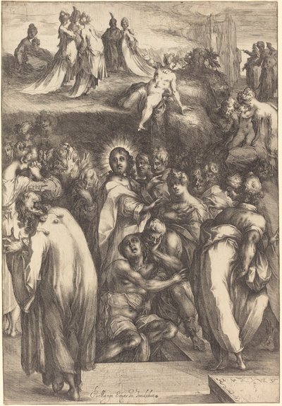 De Opwekking van Lazarus door Jacques Bellange