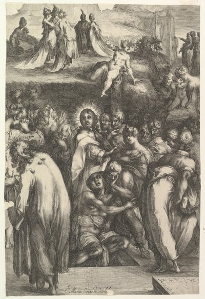 De opwekking van Lazarus door Jacques Bellange