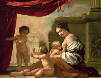 Allegorie van liefdadigheid door Jacques Blanchard