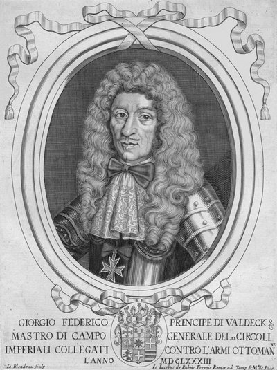 Prins Georg Friedrich van Waldeck, 1690s door Jacques Blondeau