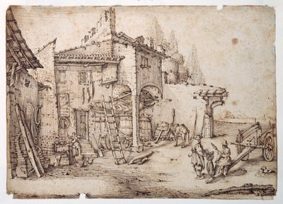 Een Italiaanse Boerderij door Jacques Callot
