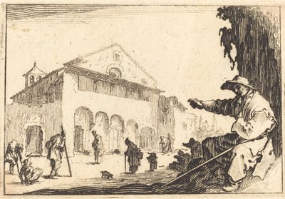 Armenhuis door Jacques Callot